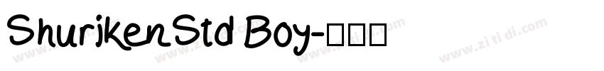 ShurikenStd Boy字体转换